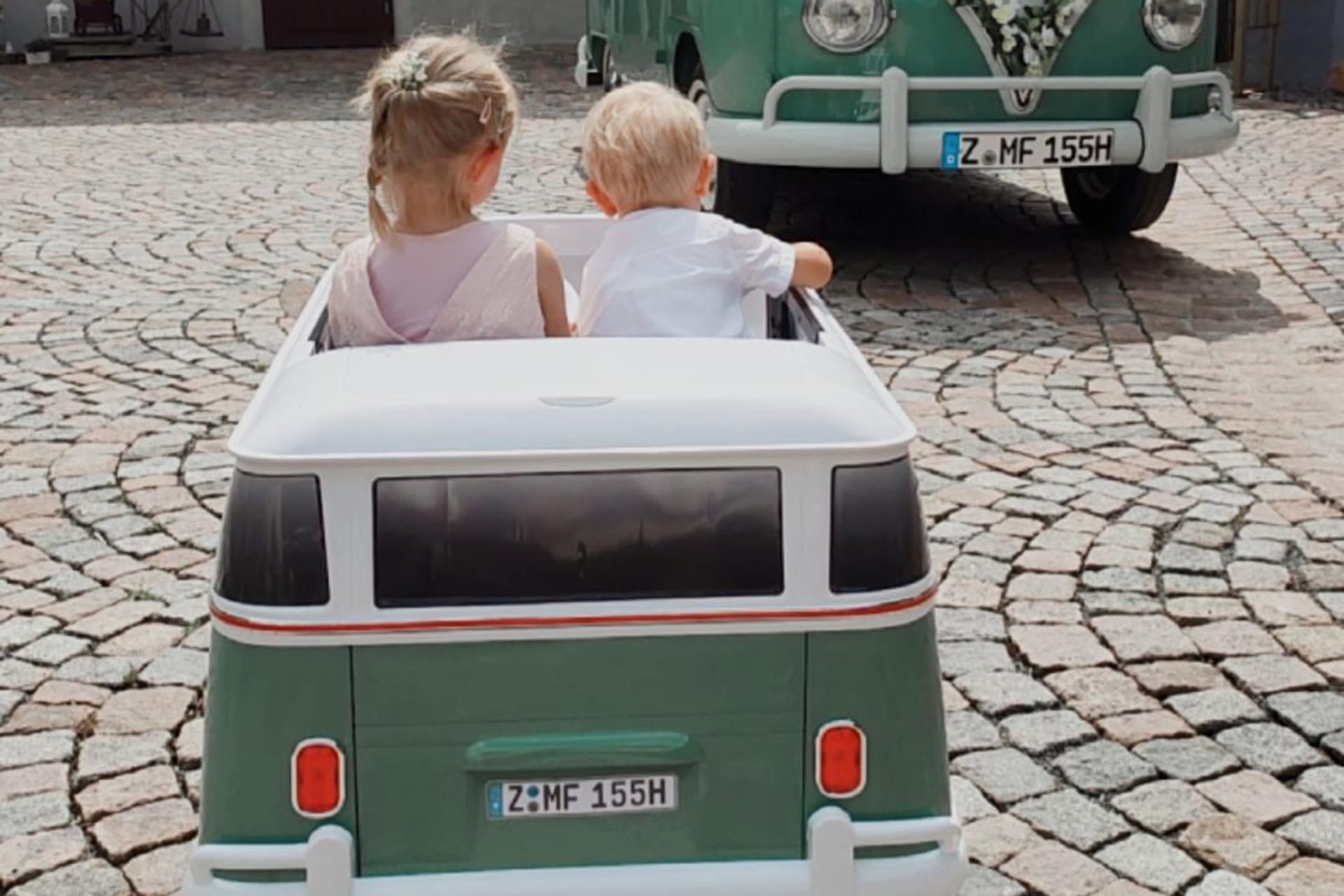 VW T1 Bulli Dachgepäckträger Safarifenster mintgrün Weißwandreifen 